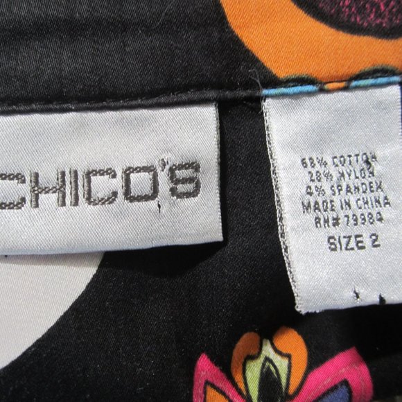 CHICOS - Black/Multi Color Over Jacket-Size 14/16 - Picture 5 of 6